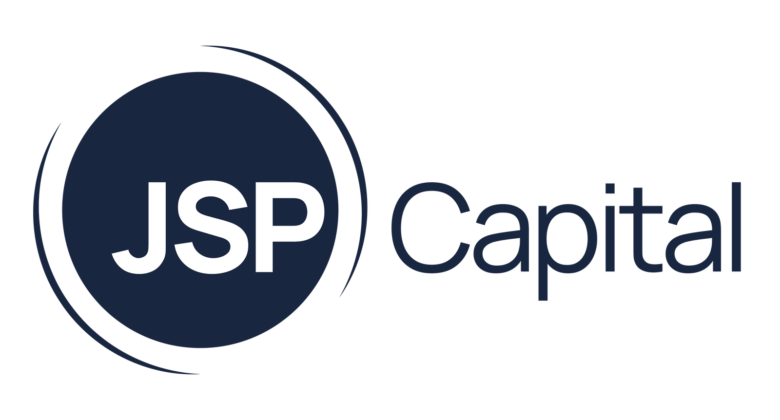 JSP Capital logo — navy on white