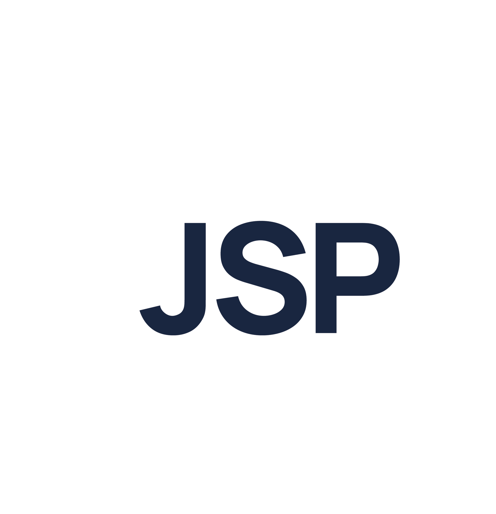 JSP Capital icon mark — white on navy