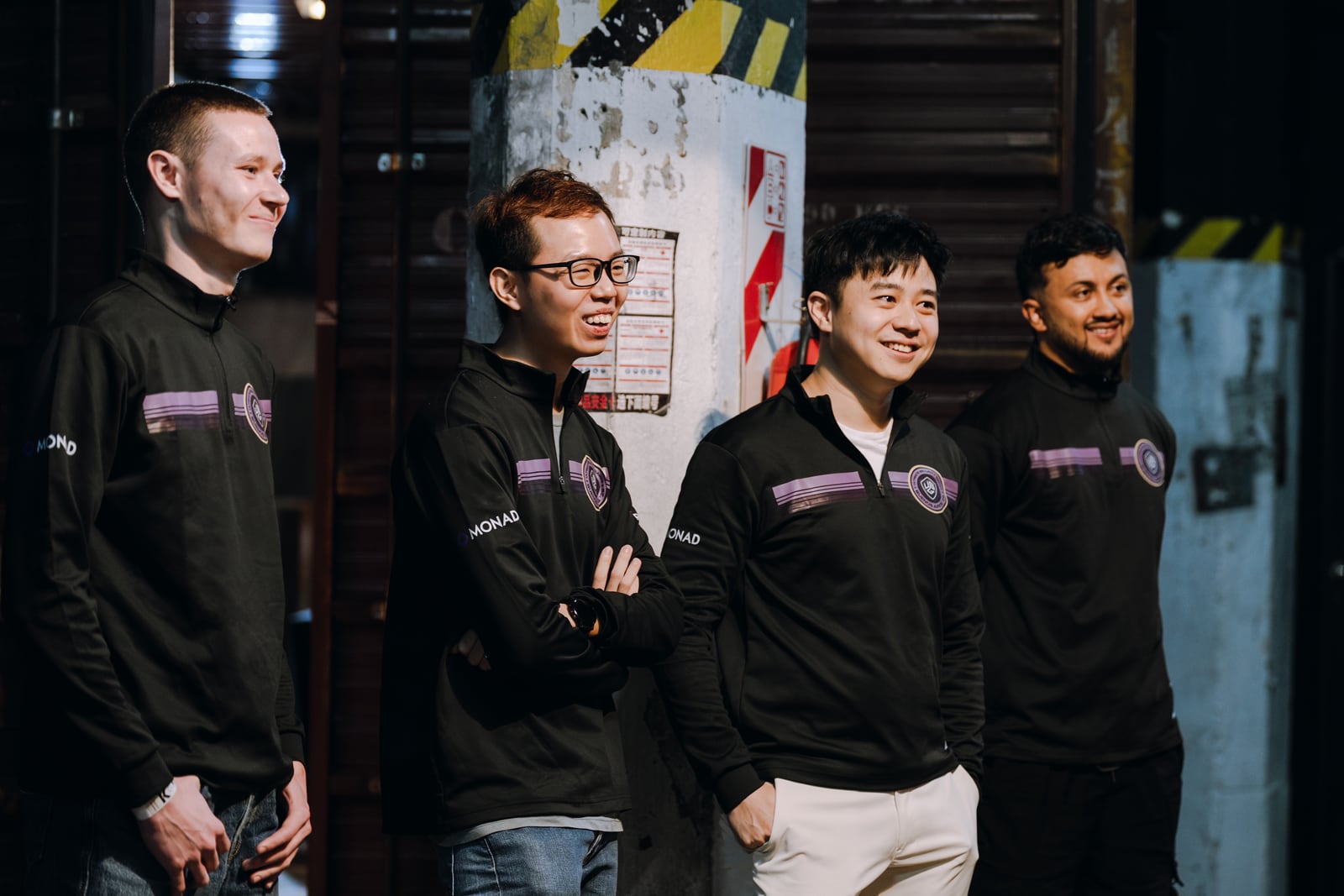 Competing team in USG jerseys, sponsored by Monad